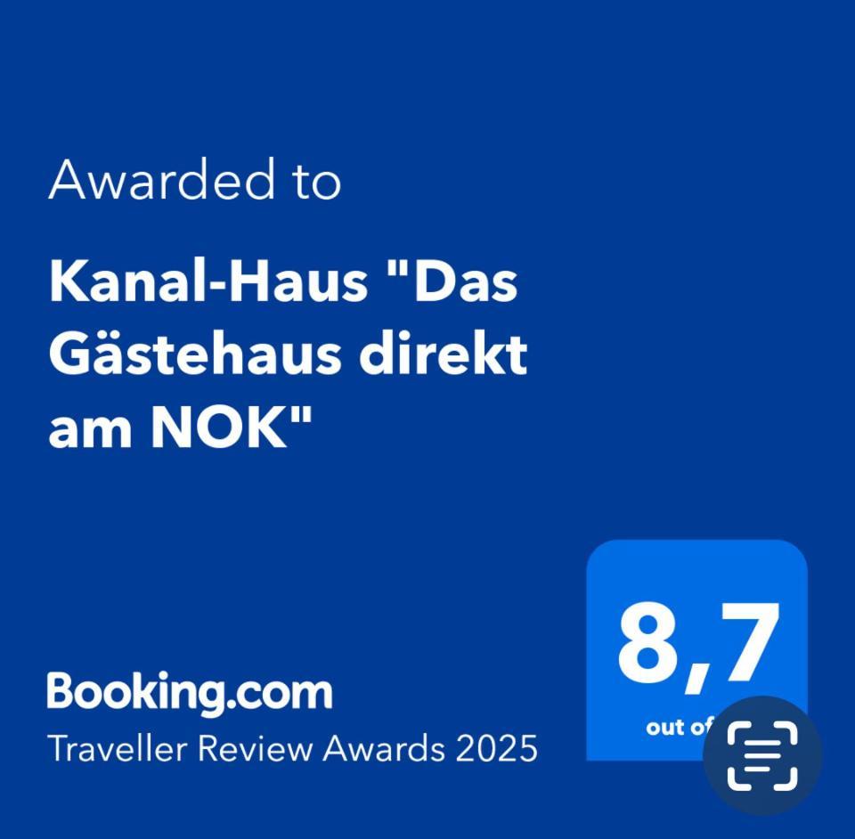 Kanal-Haus "Das Gaestehaus Direkt Am Nok" Osterrönfeld المظهر الخارجي الصورة